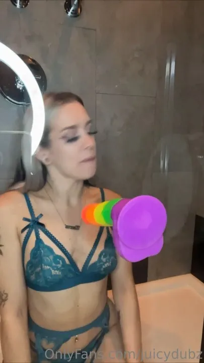 JuicyDubz Creamy Dildo Stretch & Gushing Squirt in Every Position